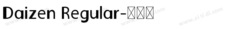 Daizen Regular字体转换